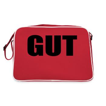 GUT - Retro Tasche - Rot/Weiß - Hinten