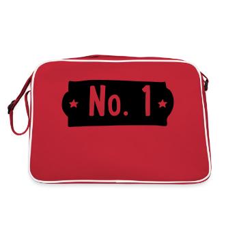 Numéro 1 - Sac Retro - rouge/blanc - Dos