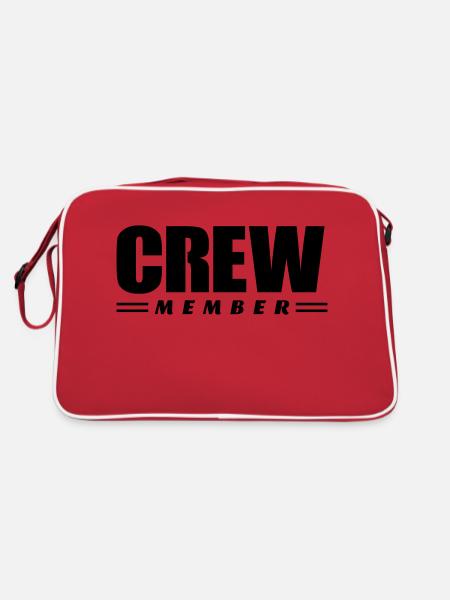 Crew Member - Retro Bag - red/white - Back