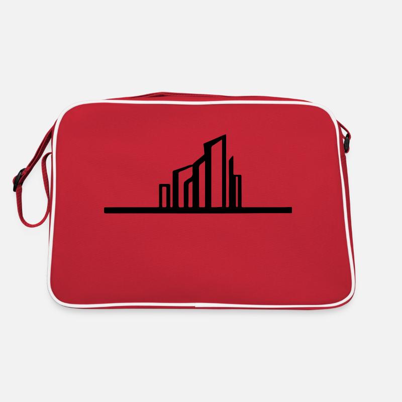 Stadt Vektor Geschenkidee Retro Tasche