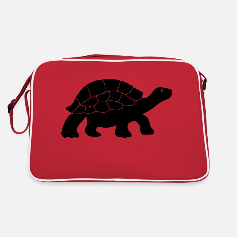 turtle - Retro Tasche - Rot/Weiß