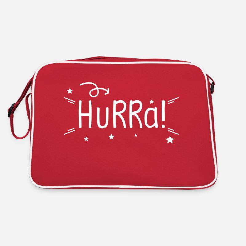 Hurra white Retro Tasche