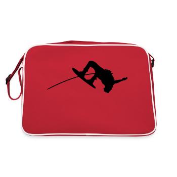 wakeboarding - Retro Tasche - Rot/Weiß - Hinten