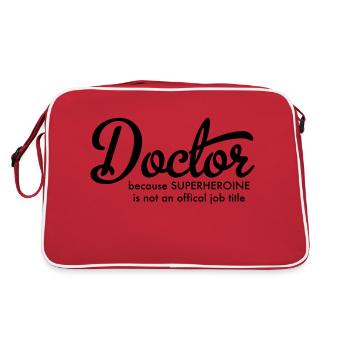 Docteur - Sac Retro - rouge/blanc - Dos
