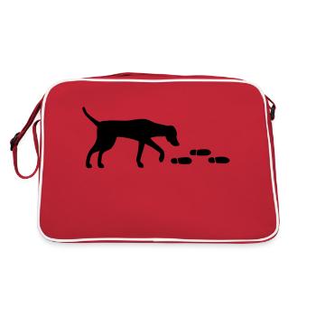 Viszla Mantrailer - Sac Retro - rouge/blanc - Dos