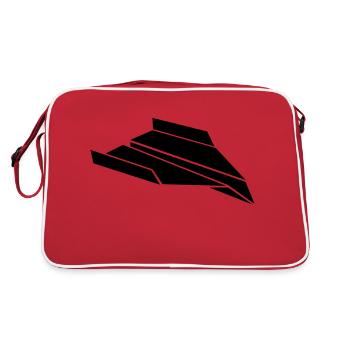 plane - Retro Bag - red/white - Back