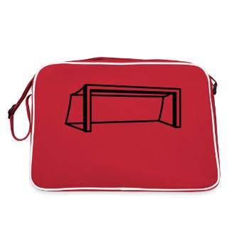 Soccer Goal Design - Retro Bag - red/white - Back