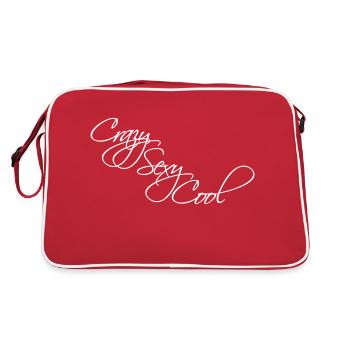 crazy sexy cool design - Retro Bag - red/white - Back