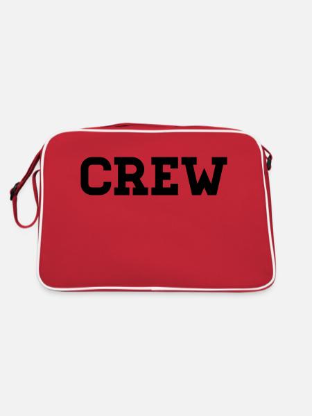 CREW - Retro Tasche - Rot/Weiß - Hinten