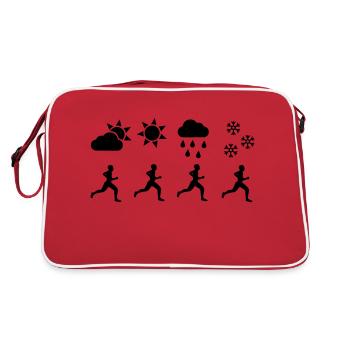 Courir toute l'année - Sac Retro - rouge/blanc - Dos