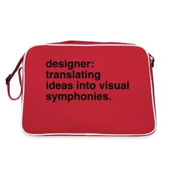 Designer Designer Design 013 - Sac Retro - rouge/blanc - Dos