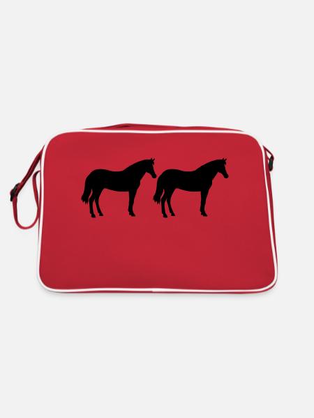 Chevaux - Sac Retro - rouge/blanc - Dos