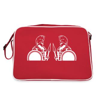 Guerriers de Sparte - Sac Retro - rouge/blanc - Dos