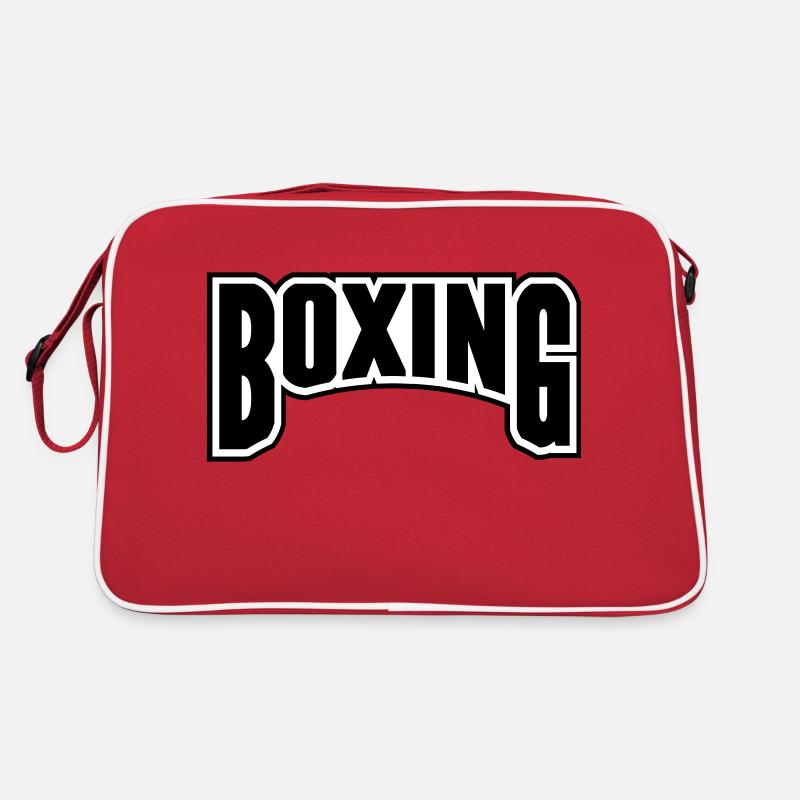 boxing - Retro Tasche - Rot/Weiß