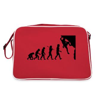 Rock Climbing Evolution - Retro Tasche - Rot/Weiß - Hinten