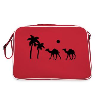 Camel Palms Desert Tour Désert Afrique - Sac Retro - rouge/blanc - Dos