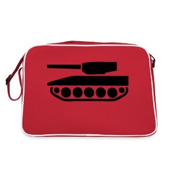 Leopard - Retro Tasche - Rot/Weiß - Hinten