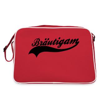 Bräutigam - Retro Tasche - Rot/Weiß - Hinten
