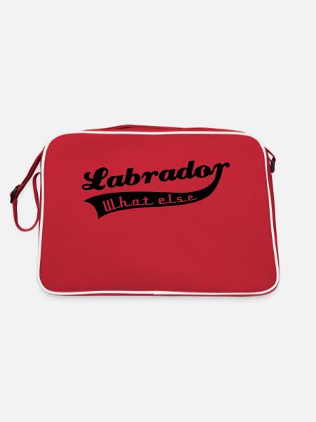 Labrador - Retro Tasche - Rot/Weiß