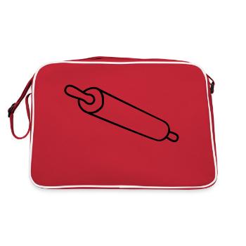 rolling_pin - Sac Retro - rouge/blanc - Dos