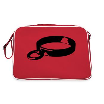 Ring of O. - Slavecollar - Retro Tasche - Rot/Weiß - Hinten