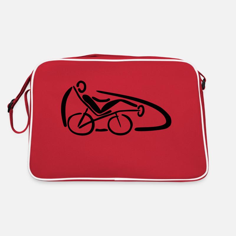 Velomobil - Retro Tasche - Rot/Weiß