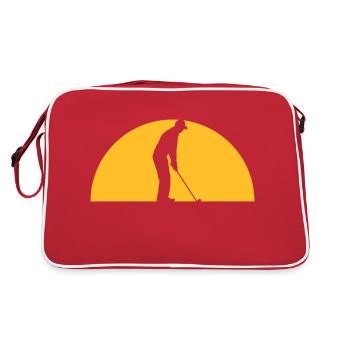 Play golf in the evening - Retro Bag - red/white - Back