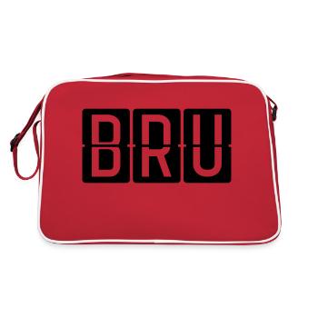 Brussels - Retro Bag - red/white - Back