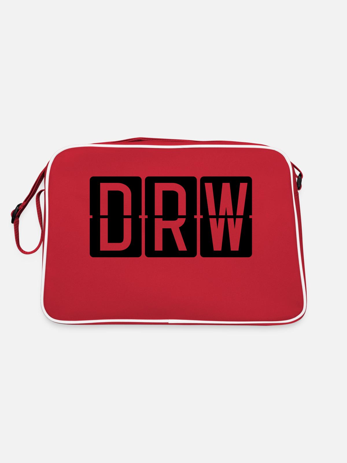 Darwin - Retro Bag - red/white - Back