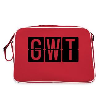 Sylt - Retro Tasche - Rot/Weiß - Hinten