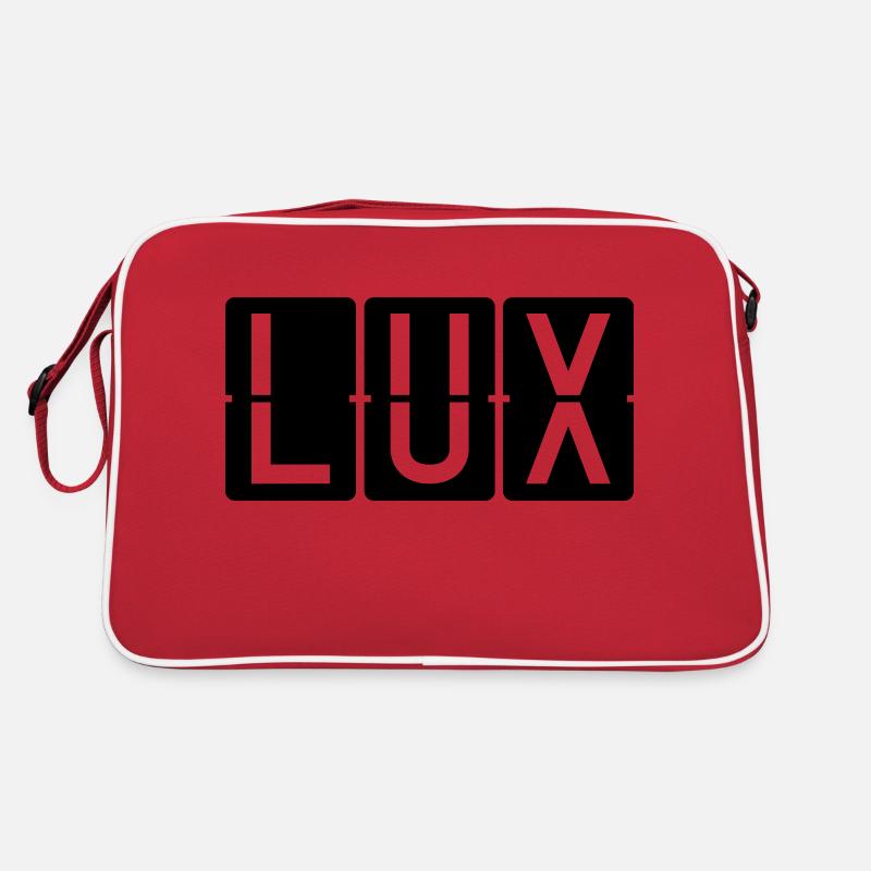 Luxemburg - Retro Tasche - Rot/Weiß