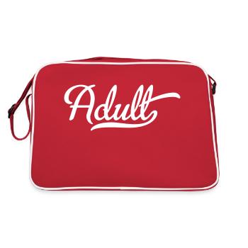 adulte - Sac Retro - rouge/blanc - Dos