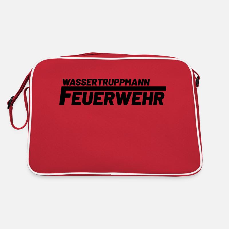Wassertruppmann Freiwillige Feuerwehr Retro Tasche