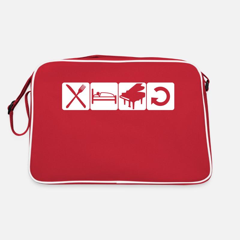 Piano Piano Daily Manger Dormir Répéter Sac Retro
