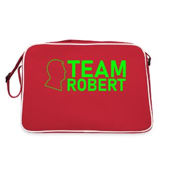 Équipe Robert Kopf Vert fluorescent - Sac Retro - rouge/blanc - Dos