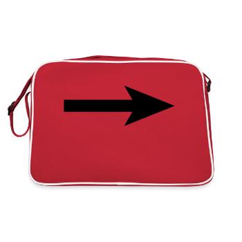 flèche - Sac Retro - rouge/blanc - Dos