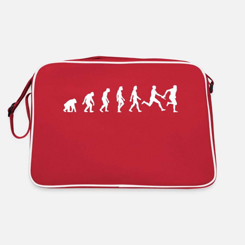 Die Evolution der Leichtathletik Retro Tasche