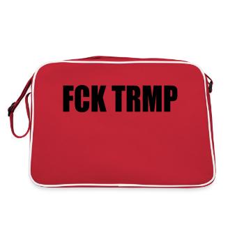 FCK TRMP - Retro Tasche - Rot/Weiß - Hinten