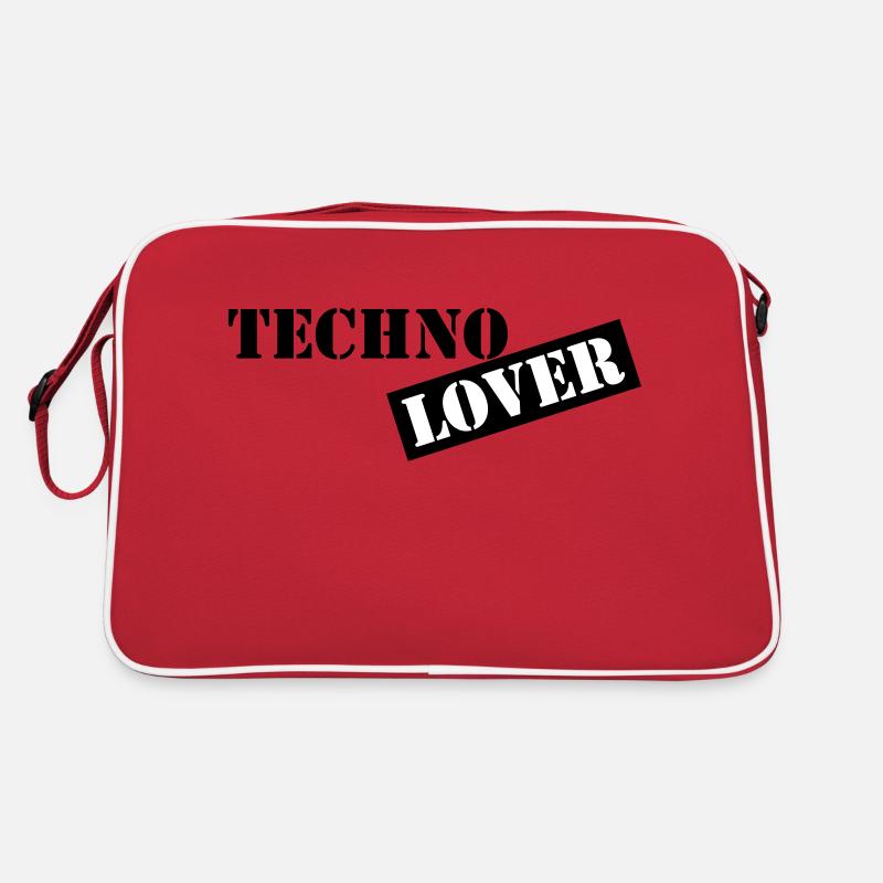 techno lover Retro Tasche