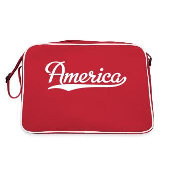 of america - Sac Retro - rouge/blanc - Dos