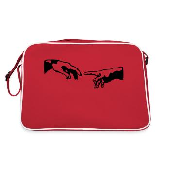 god hand hand of God - Retro Bag - red/white - Back