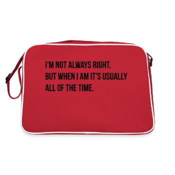always right - Sac Retro - rouge/blanc - Dos