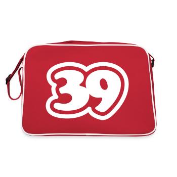 39 Japanese Slang Sankyu - Retro Bag - red/white - Back