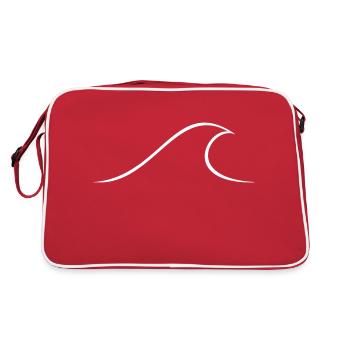Wave Vector Pictogram - Retro Bag - red/white - Back