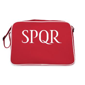 SPQR Lettering Vector Bright - Retro Bag - red/white - Back