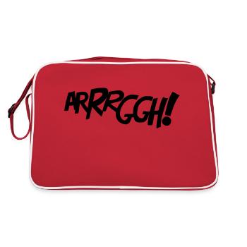 ARRRGGH! - Comic-Style - Retro Bag - red/white - Back