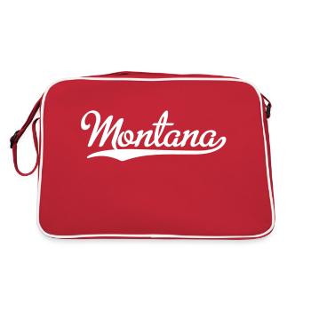 montana - Sac Retro - rouge/blanc - Dos