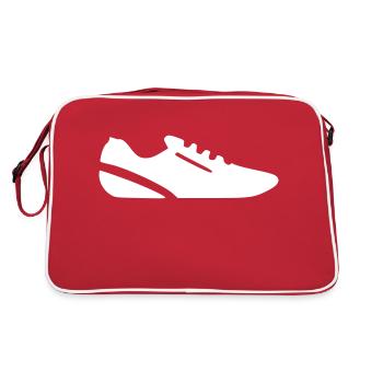 icône de chaussure de sport de course à pied vecteur d’icône minimal - Sac Retro - rouge/blanc - Dos