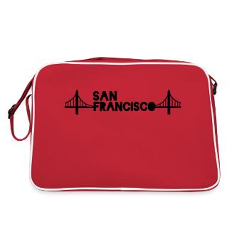 San Francisco - Retro Bag - red/white - Back