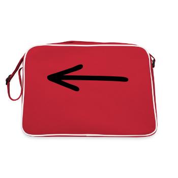 flèche - Sac Retro - rouge/blanc - Dos